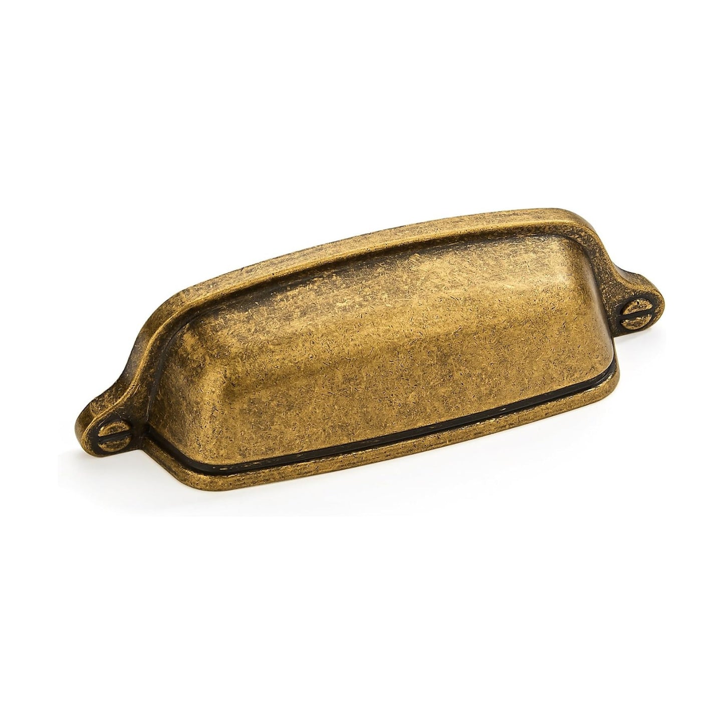 Vintage Drawer Pulls Cabinet Cup Pulls / Cup Pulls 3 Inch Hole Center / Antique Brass / 3 Inch