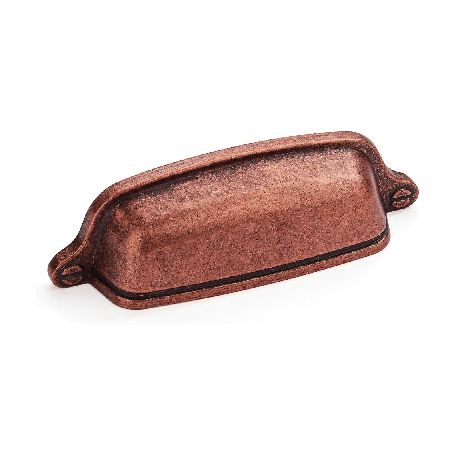 Vintage Drawer Pulls Cabinet Cup Pulls / Cup Pulls 3 Inch Hole Center / Antique Copper / 3 Inch