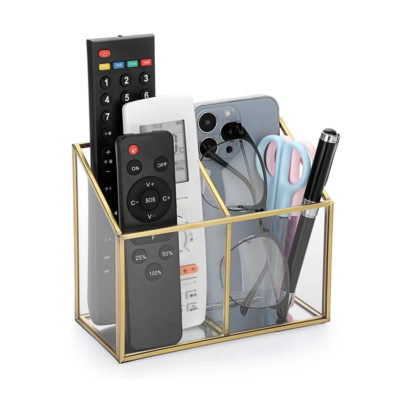 Glass Remote Control Holder