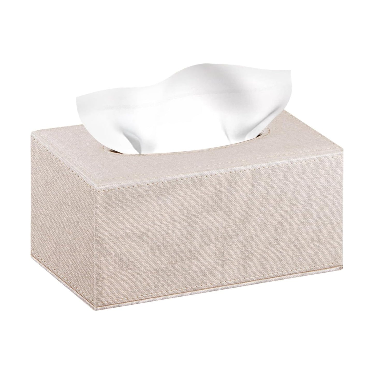 Stylish Tissues Box Holder Modern Rectangular Facial Paper Towels / Beige
