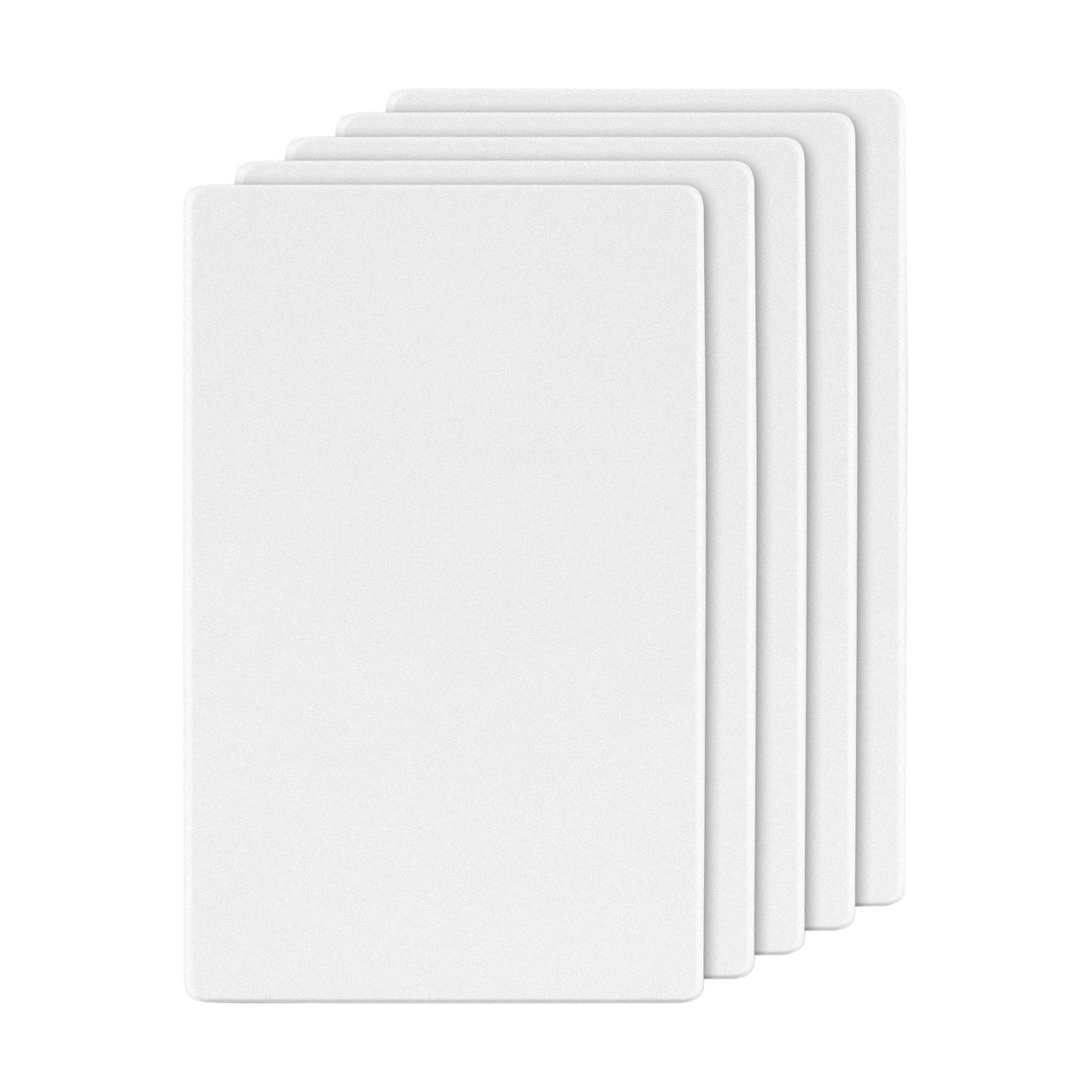 LIDER Blank Wall Plate, Screwless Design, 1-Gang, Matte White, 5-Pack | Temperature And Impact Resistant, Midsize