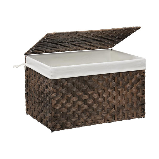 Woven Storage Bin / 13.4 x 21.9 x 13.4 / 65l: Inches / Brown
