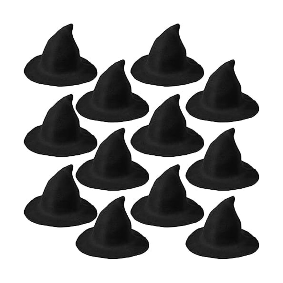 Mepase 12 Pcs Halloween Witch Hat Knitted Witch Cap Women Wizard Hat