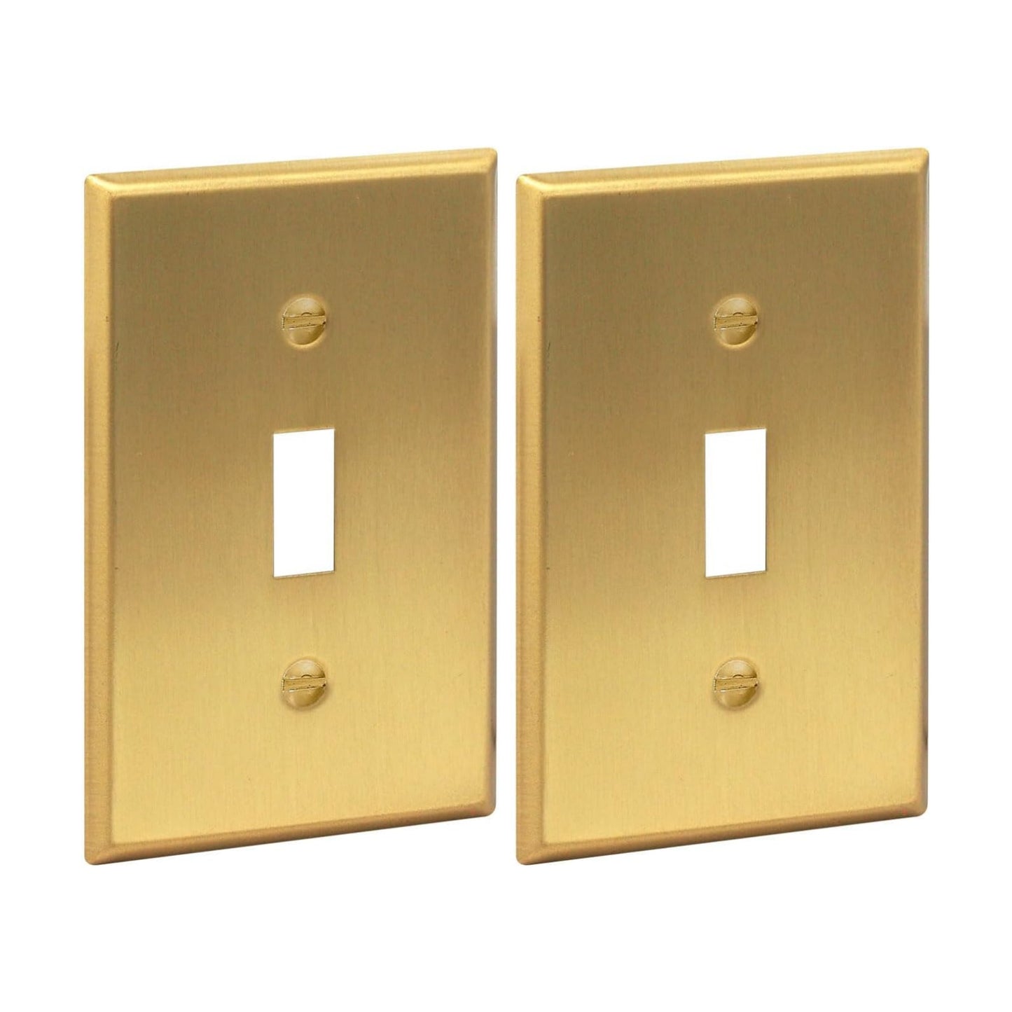 Rio Salto BRASS Gold Decorative Toggle Light Switch Cover Plate Flip Switch Plate Outlet Covers Wall Plates Brushed