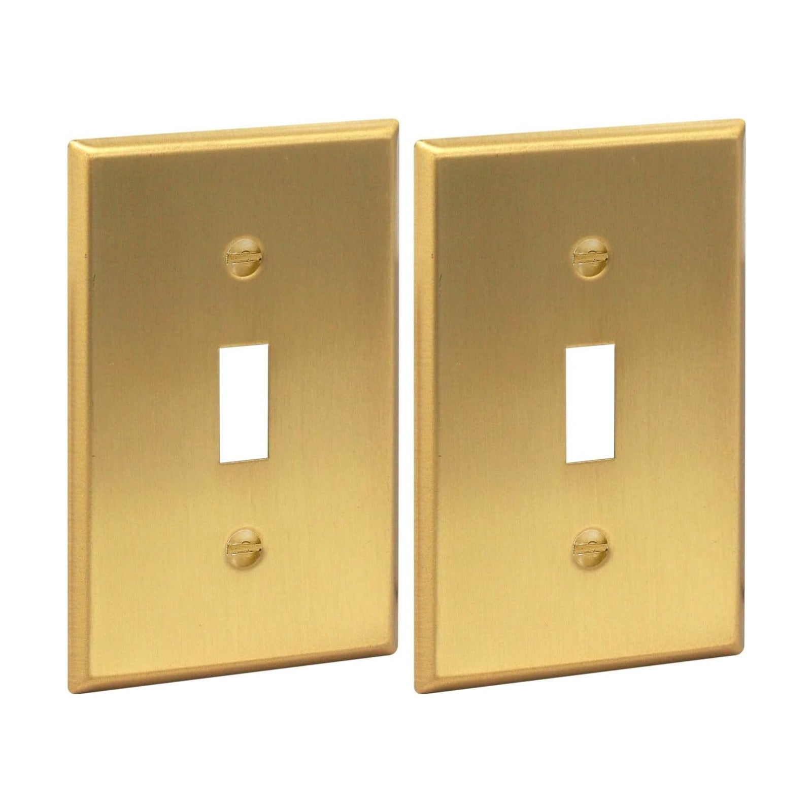 Rio Salto BRASS Gold Decorative Toggle Light Switch Cover Plate Flip Switch Plate Outlet Covers Wall Plates Brushed