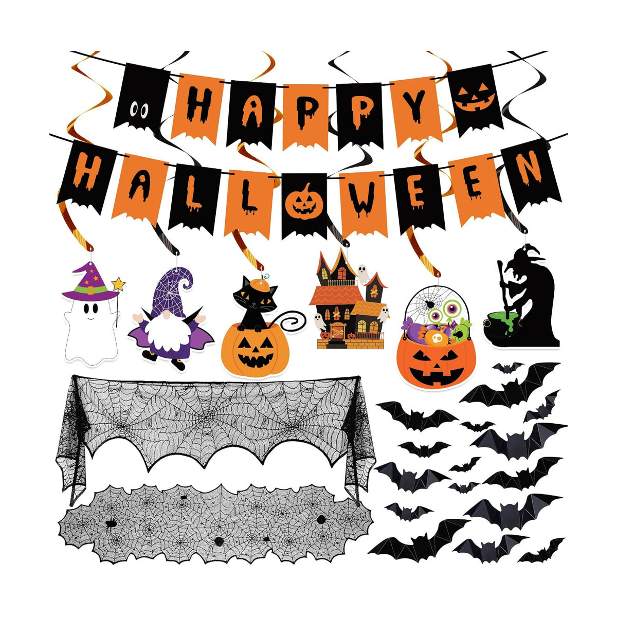 Halloween Decorations Indoor Halloween Festive Decor Happy Halloween Banner