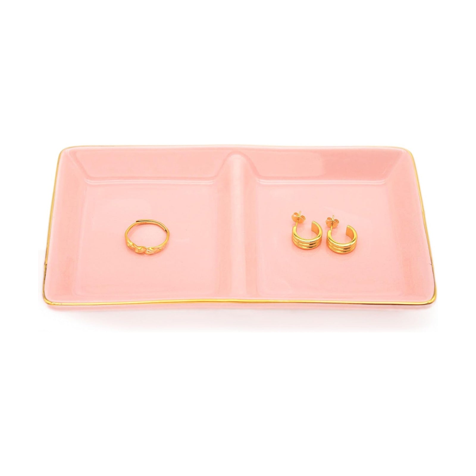 Ceramic Jewelry Dish Tray / Pink
