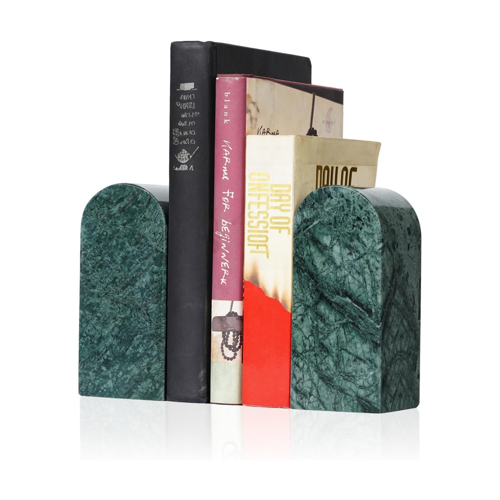 Decorative Book Ends / Green Marble-indian Green