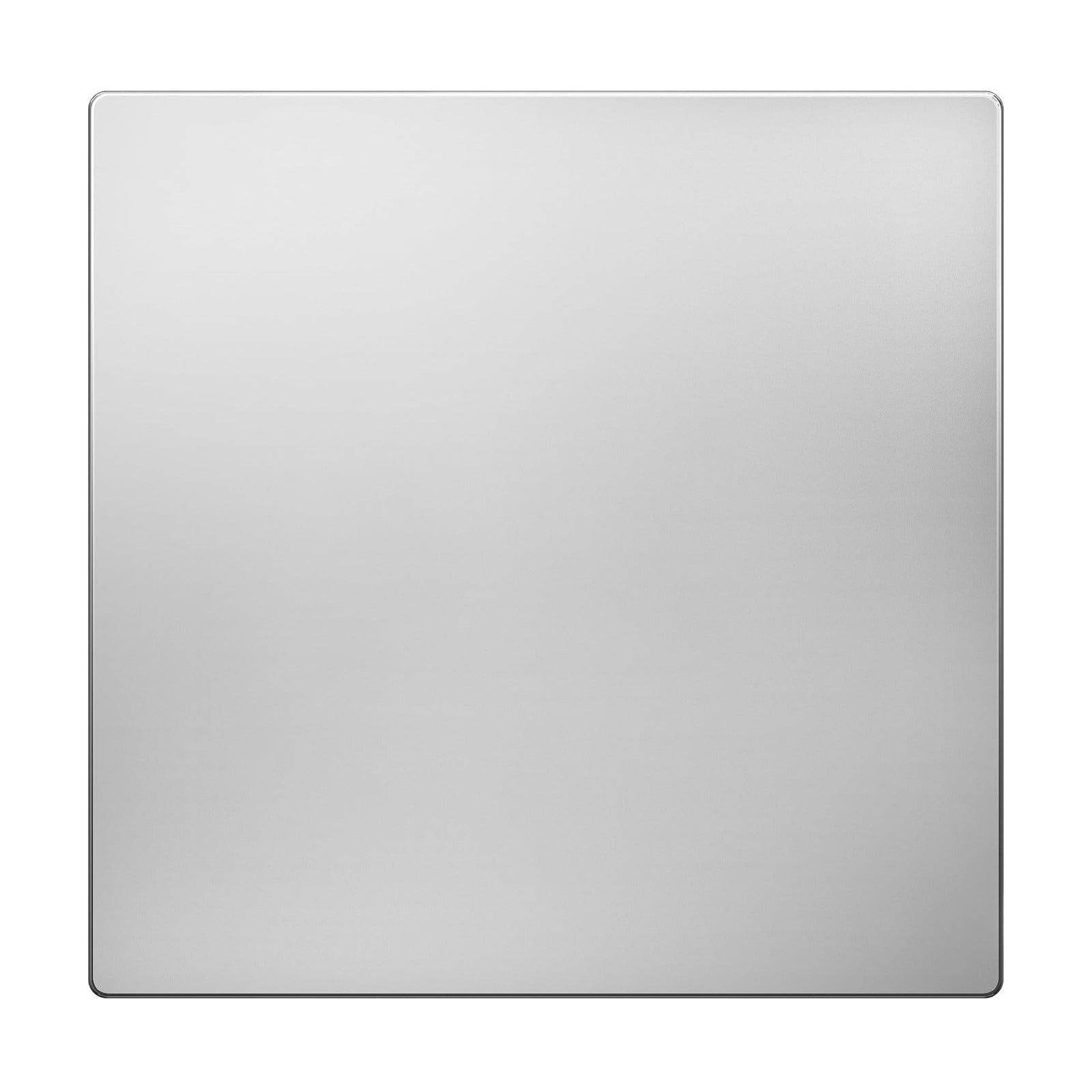 LIDER Double Blank Screwless Metal-Surface Wall Plate, Stainless Steel | Mid-Size 2-Gang 4.88” X 4.92”, Temperature And