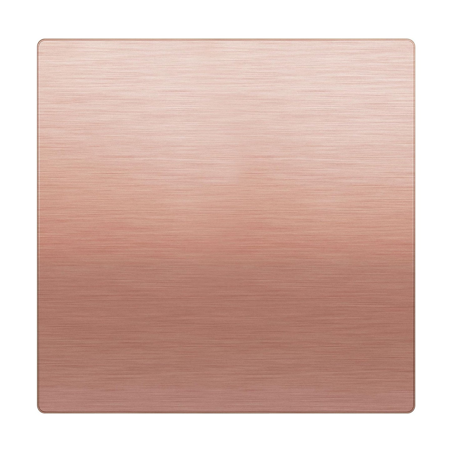 LIDER Double Blank Screwless Metal-Surface Wall Plate, Stainless Steel | Mid-Size 2-Gang 4.88” X 4.92”, Temperature And