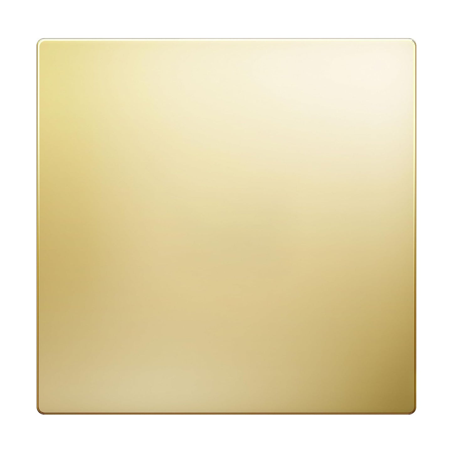 LIDER Double Blank Screwless Metal-Surface Wall Plate, Stainless Steel | Mid-Size 2-Gang 4.88” X 4.92”, Temperature And