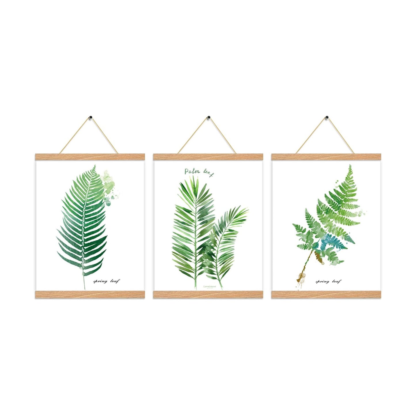 3 Pack Magnetic Poster Hanger Frame 20 Inch Pine Color,20x24 20x30 20x28 Poster Frame Wood Magnet Frames Hangers for