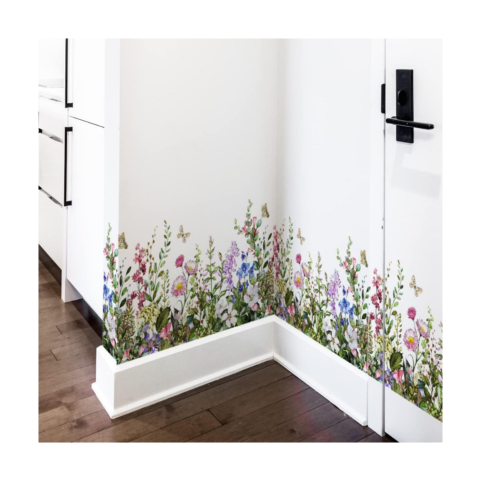 Big Wall Corner Stickers Flowers / Plant Grass