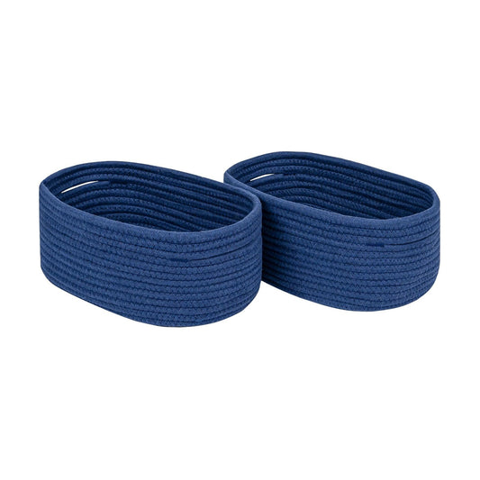 Storage Basket / Closet / Navy Blue / Small Basket / Set of 2