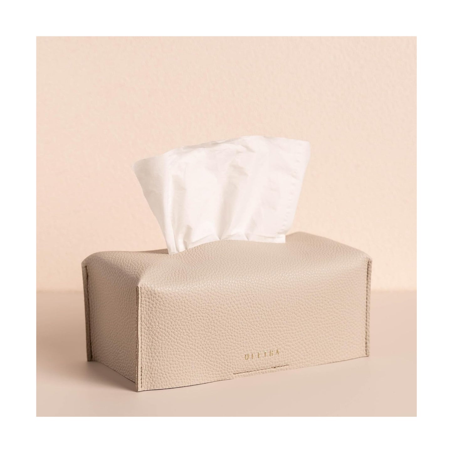 Aesthetic Rectangle Tissue Box Cover / Standard / Light Taupe