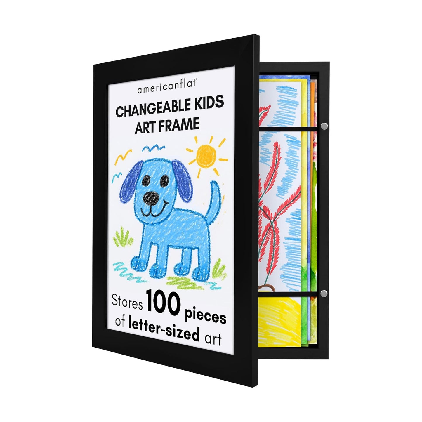 Kids Art Frame / 8.5 x 11 / Black