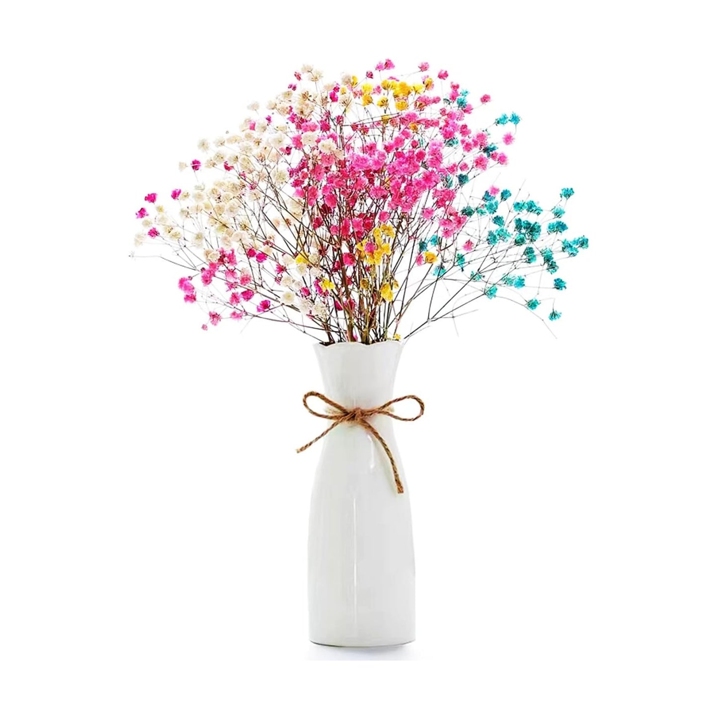 Boho Ceramic Vase / White-1