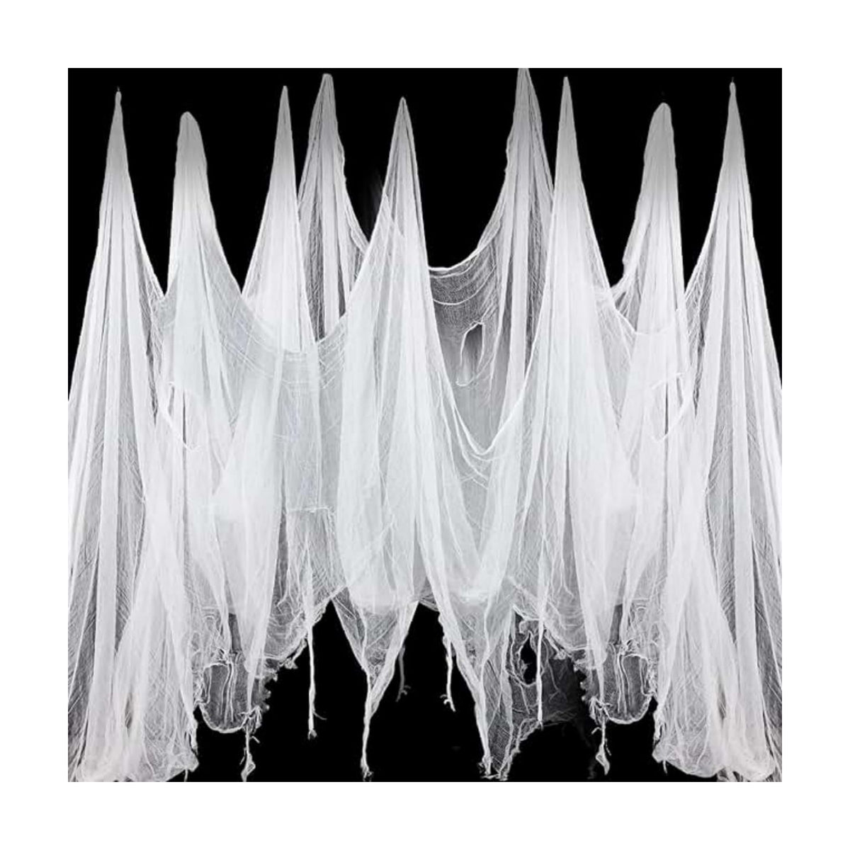 Niurui Halloween White Creepy Cloth 315 x 79 Inch Spooky Gauze Clothes Halloween Scary Decoration for Haunted Houses Party Supplies Indoor Outdoor