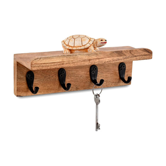 Acacia Wood Rustic Key Holder