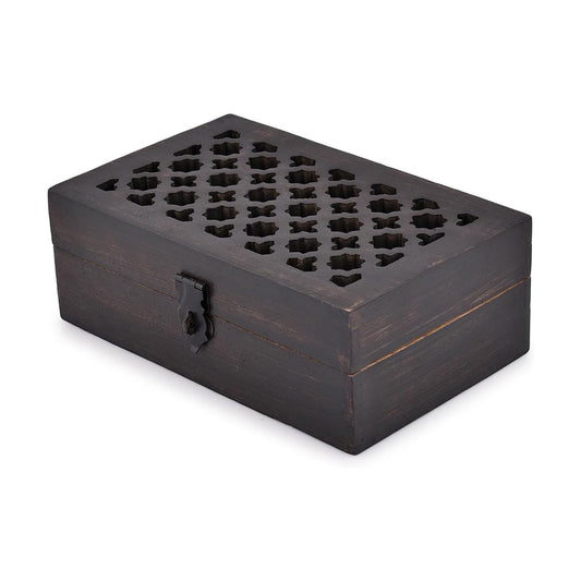 Mango Wood Decorative Wooden Box / 8 x 5 x 3