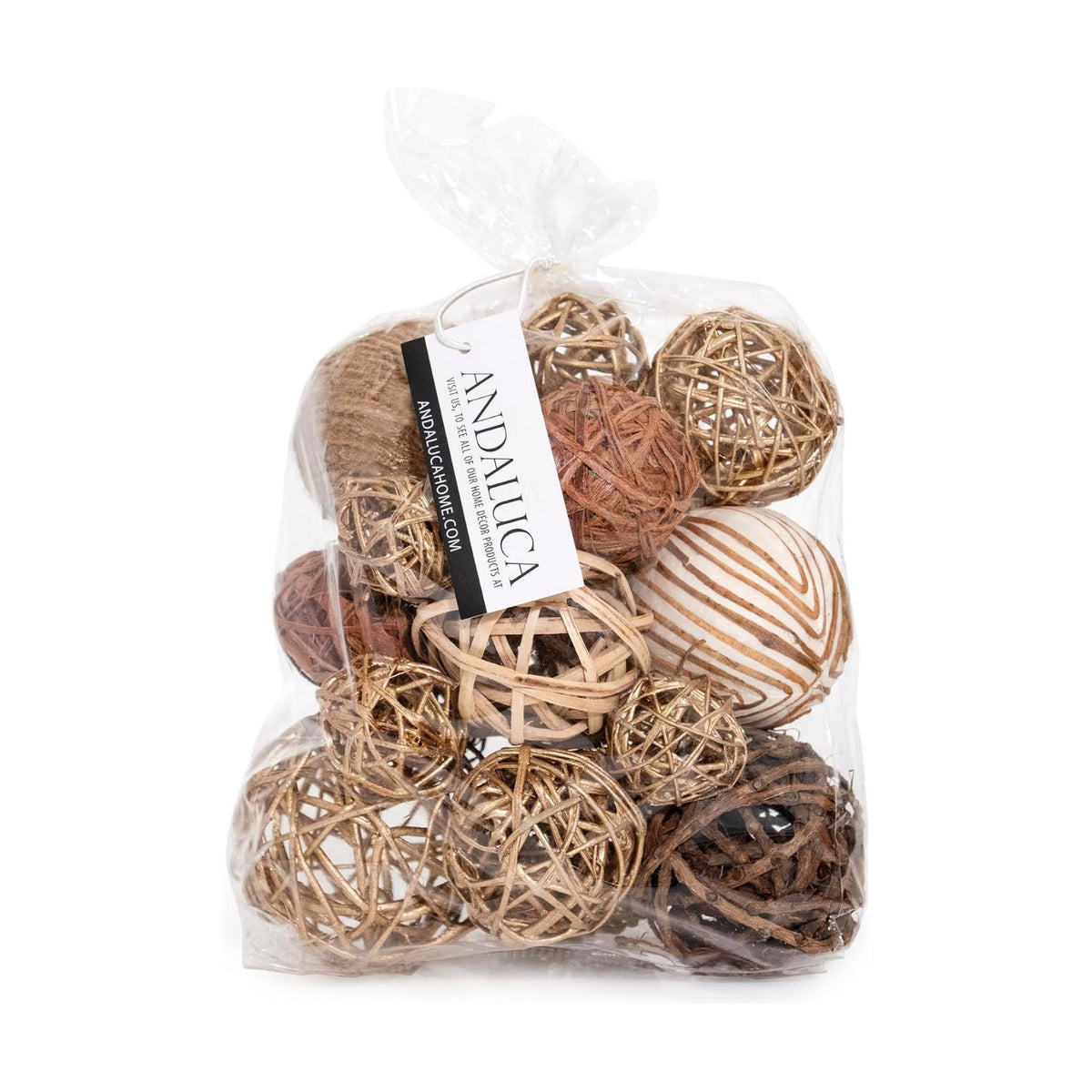 ANDALUCA Decorative Balls Orbs Bag (Gold)