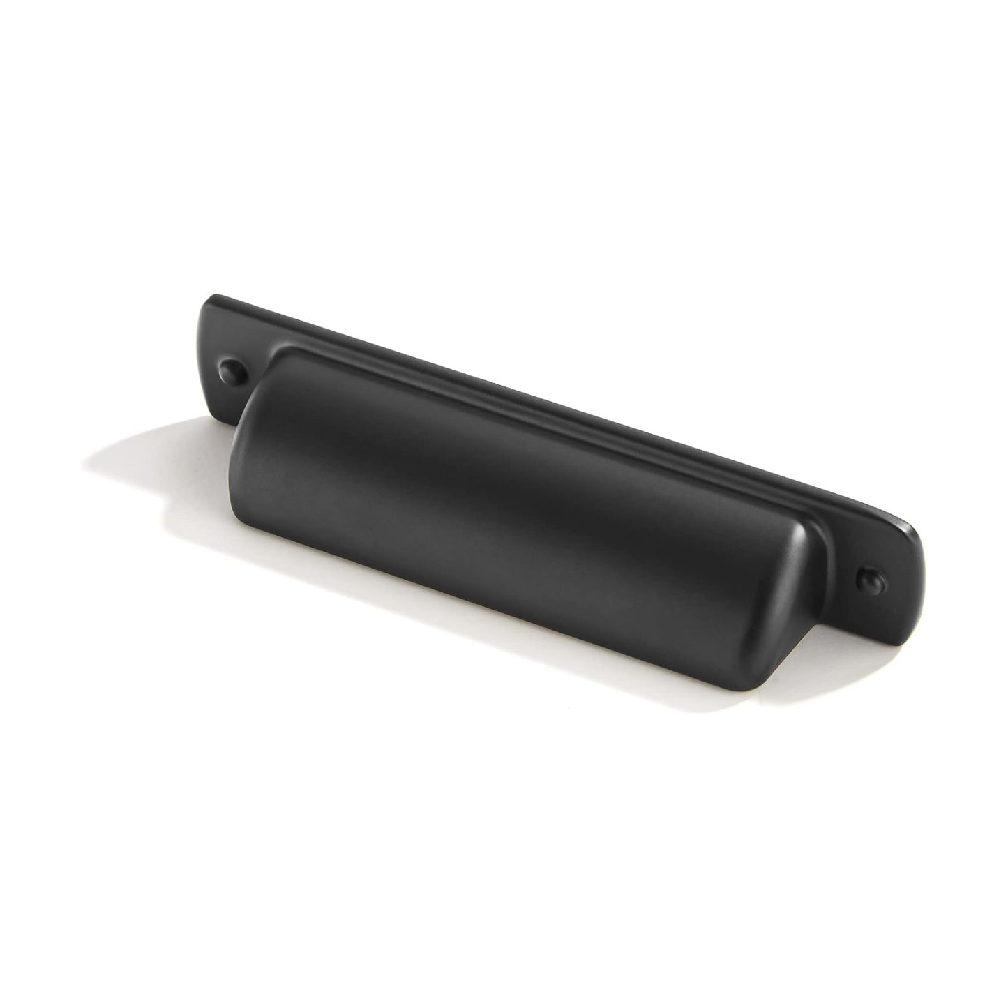 2-1/2" Black Drawaer Pulls Cabinet Cup Pulls / Cup Pulls 2-1/2" Hole Center / Matte Black / Set of 6