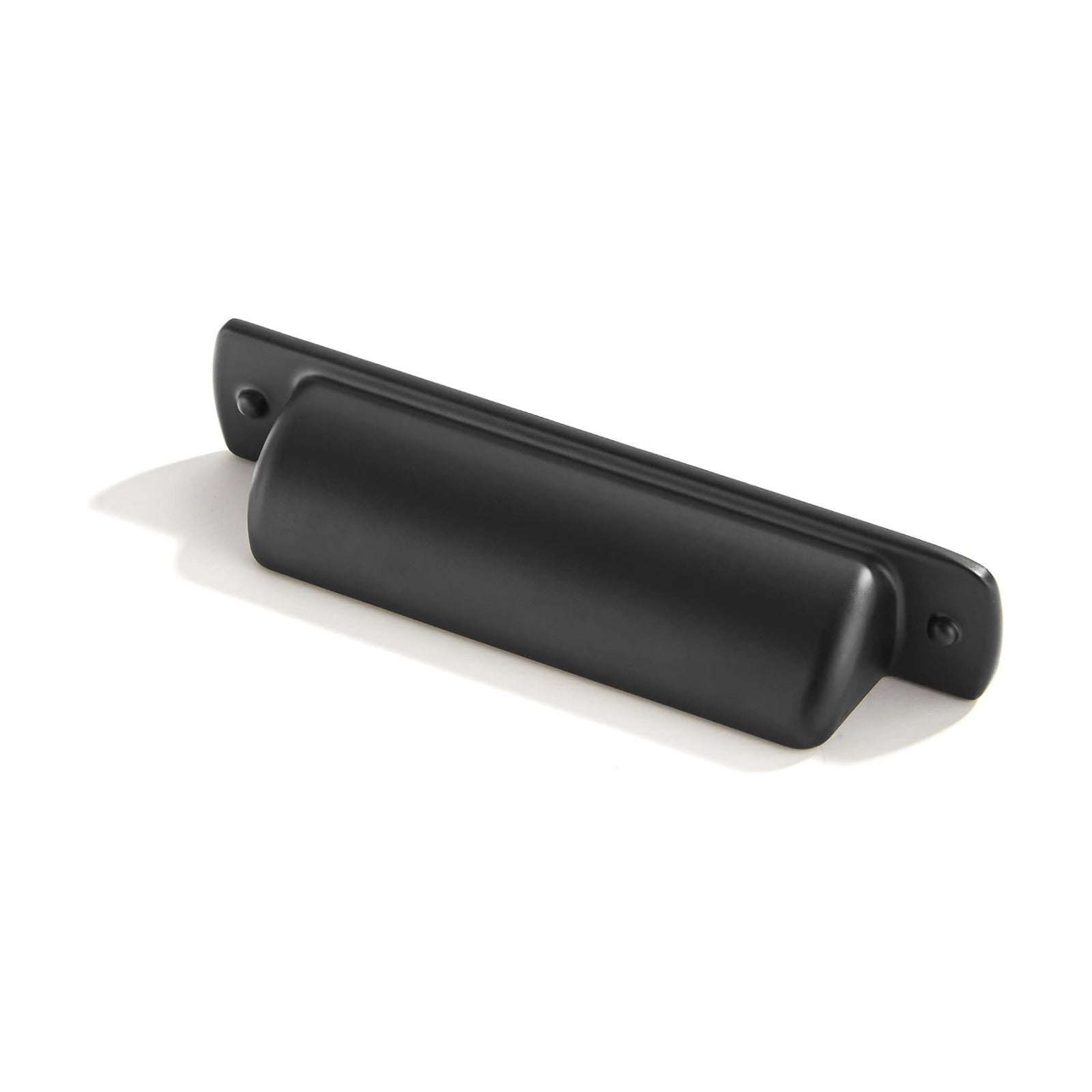 2-1/2" Black Drawaer Pulls Cabinet Cup Pulls / Cup Pulls 2-1/2" Hole Center / Matte Black / Set of 6