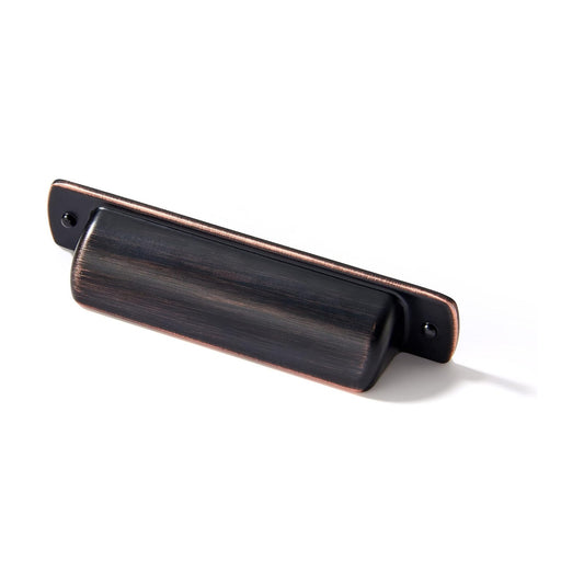 2-1/2" Drawaer Pulls Cabinet Cup / Cup Pulls 2-1/2" Hole Center / Oil Rubbed Bronze / Set of 10