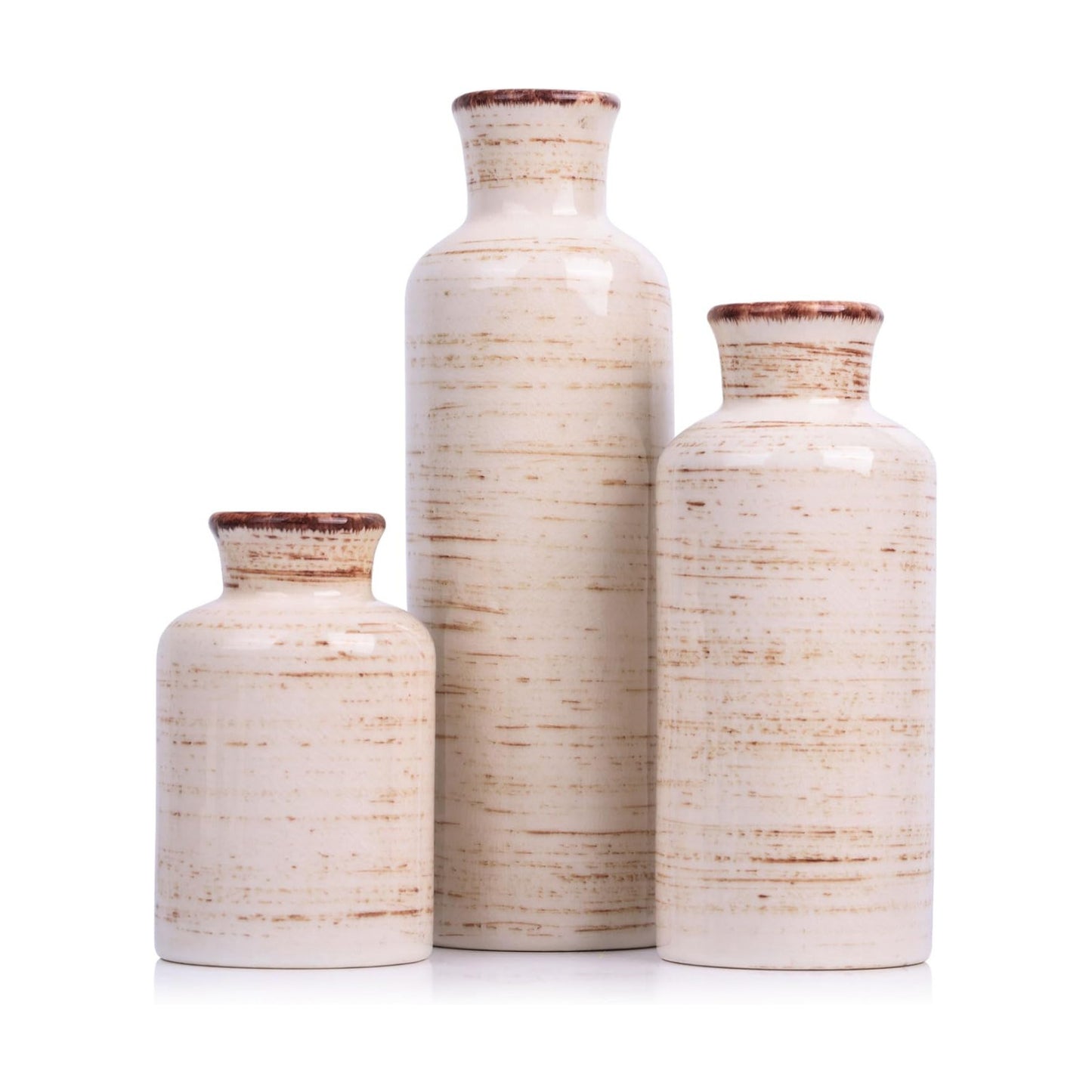 Ceramic Vase Set / Beige