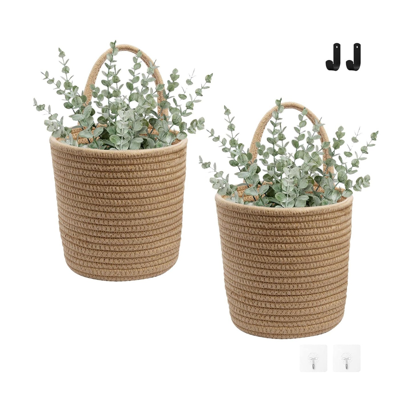 Flower Plants Wall Basket Decor Set / Set of 2