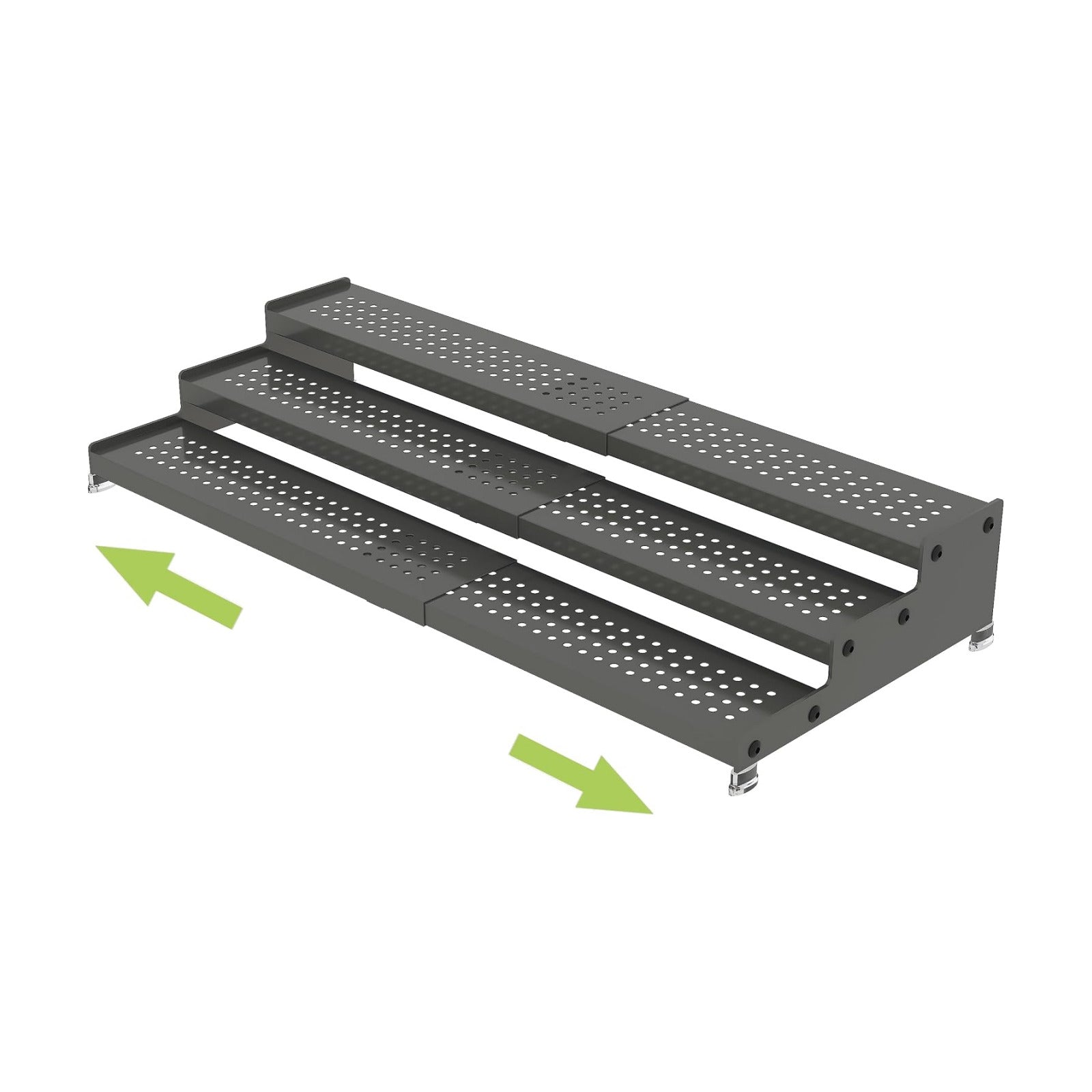 Jojocross Metal Spice Rack Organizer for Cabinet, 3 Tier Expandable Spice Storage Shelf, Great for Kitchen Cabinets