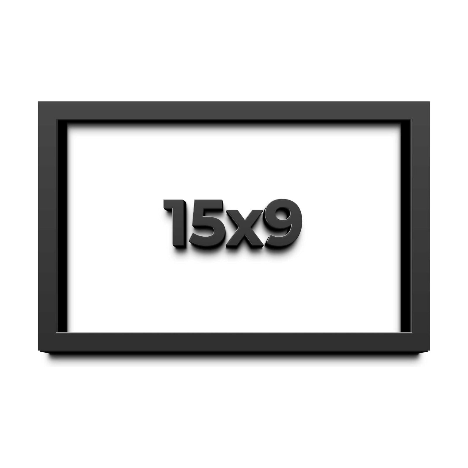 15x9 Shadow Box Frame Black | 2 Inches Deep Shadowbox with 1 3/4 Inch Usable Depth | UV Resistant Acrylic Front, Acid