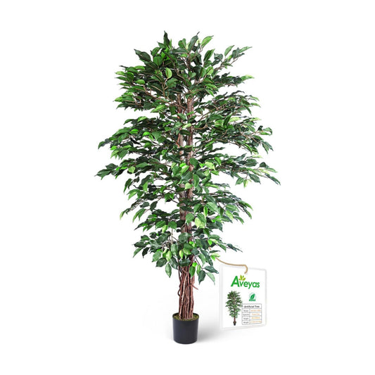 Feet Faux Plant Fake Silk Trees / Ficus Tree / 6ft / 6 Inch