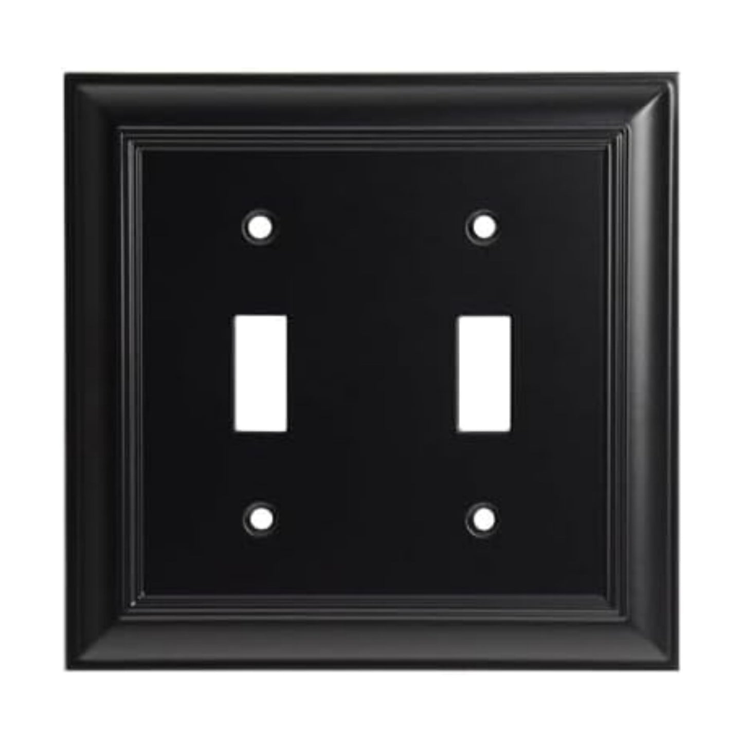 Cool Knobs and Pulls (CKP) Impressions Collection, 31193 Decorative Double Toggle Wall Plate/Outlet Cover, Long Lasting