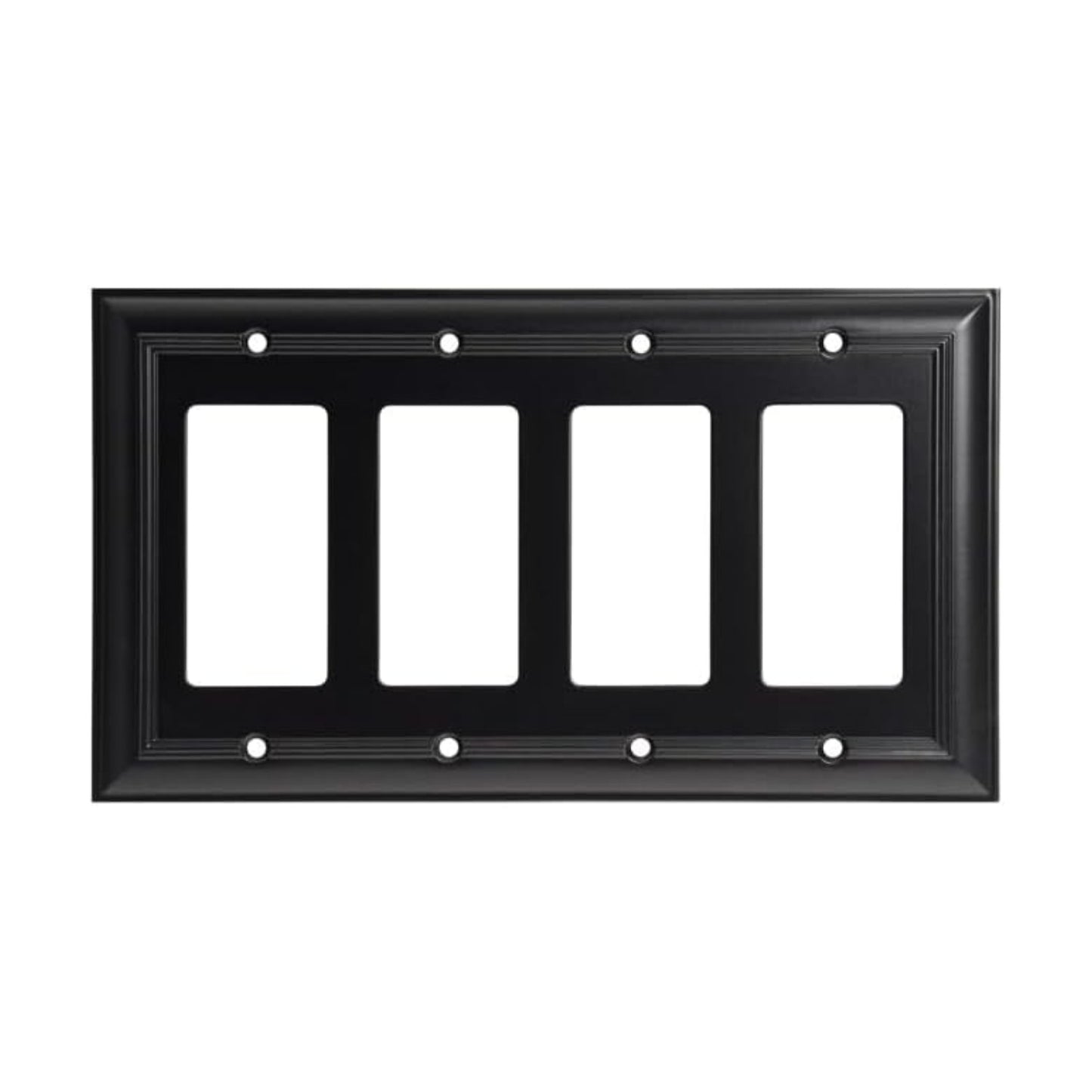 Cool Knobs and Pulls (CKP) Impressions Collection, 31201 Decorative Quad Rocker Wall Plate/Outlet Cover, Long Lasting