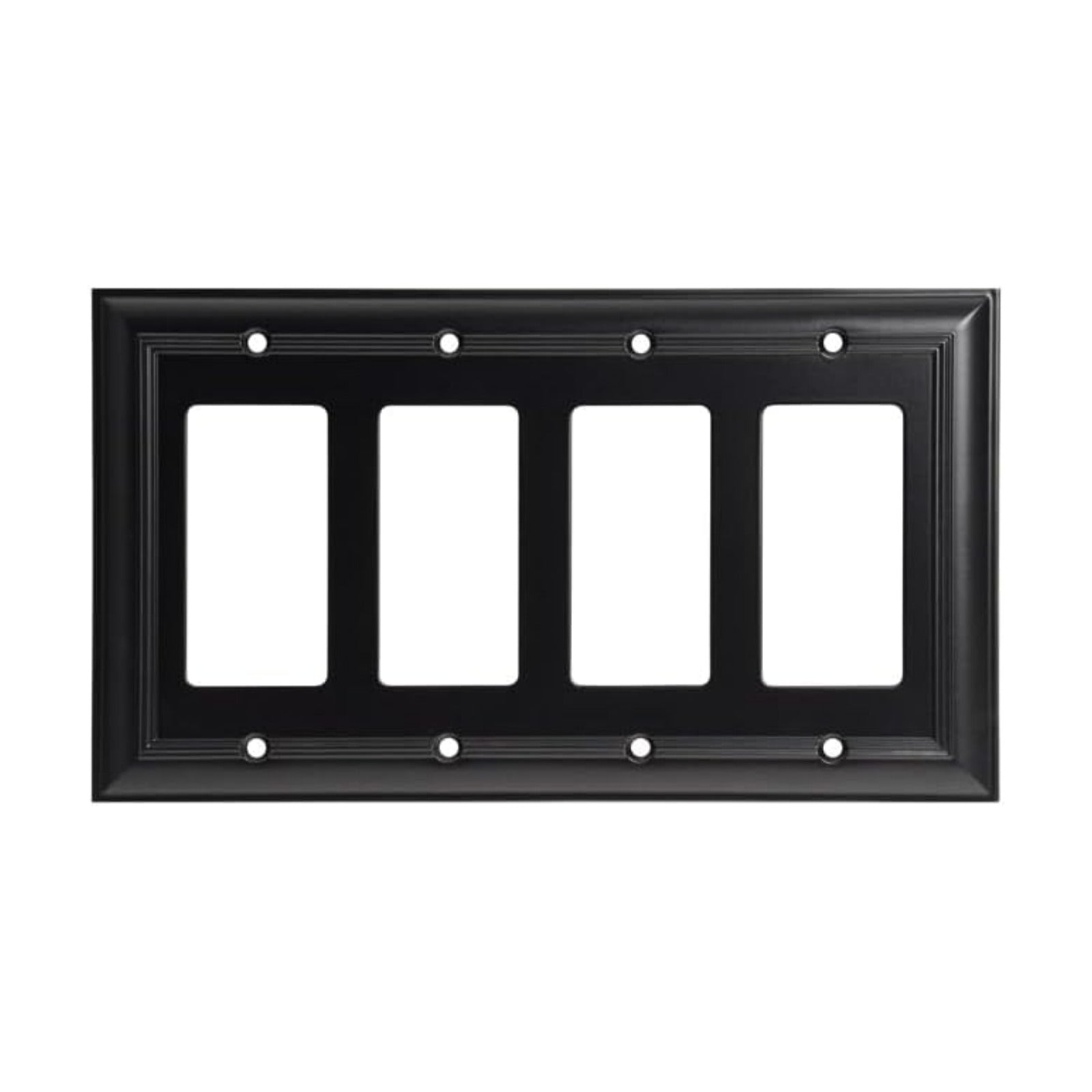 Cool Knobs and Pulls (CKP) Impressions Collection, 31201 Decorative Quad Rocker Wall Plate/Outlet Cover, Long Lasting