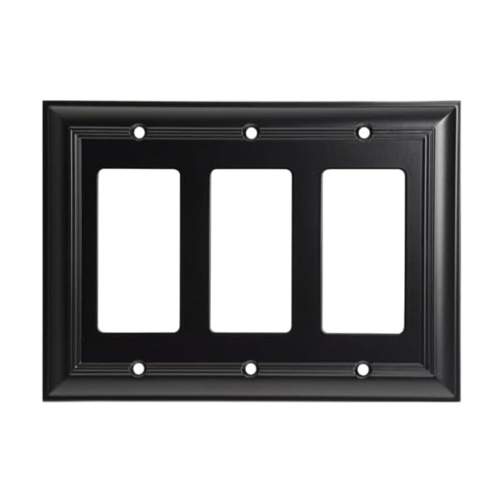 Cool Knobs and Pulls (CKP) Impressions Collection, 31199 Decorative Triple Rocker Wall Plate/Outlet Cover, Long Lasting