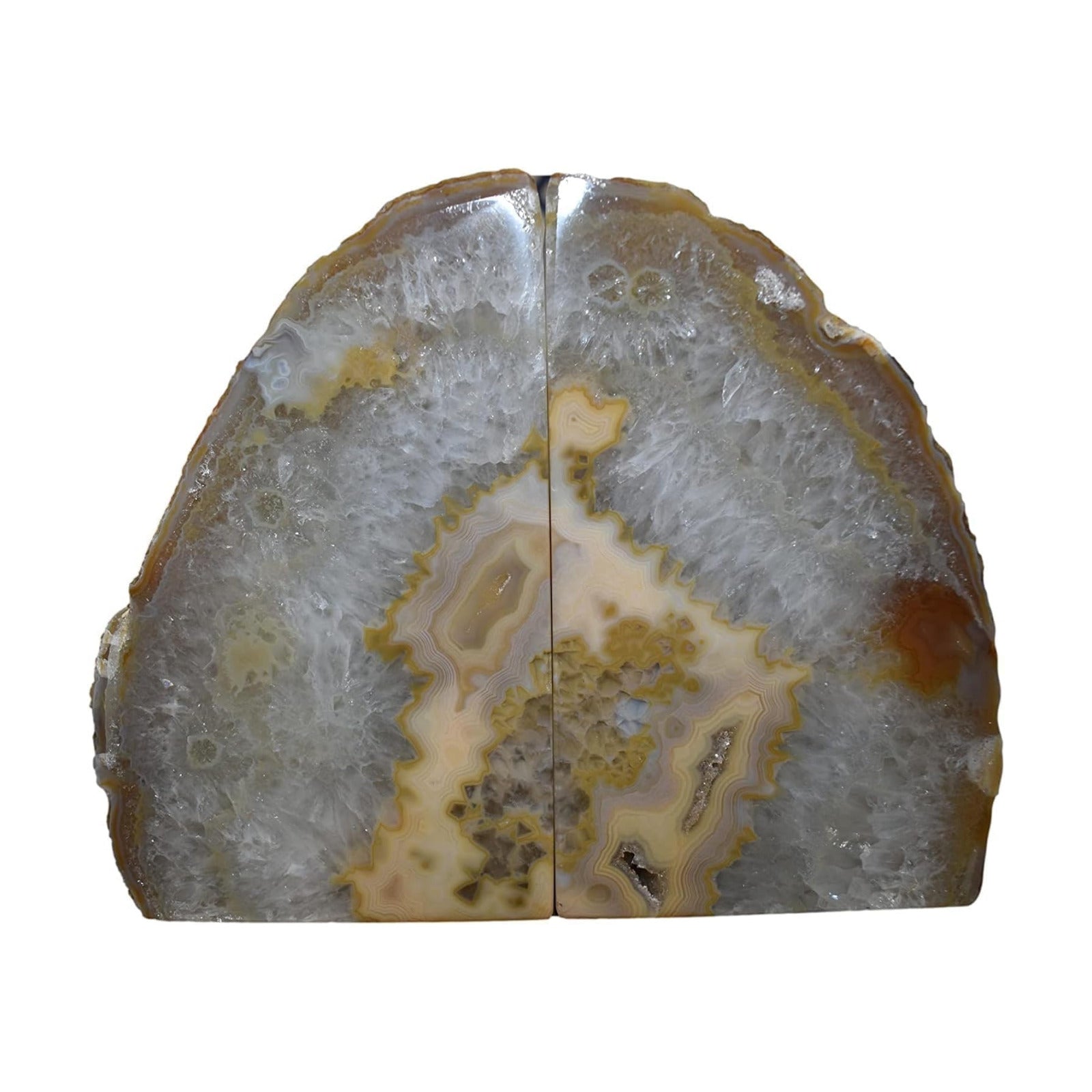 Agate Bookends / Natural / A+ Grade 3 - 4 Lbs