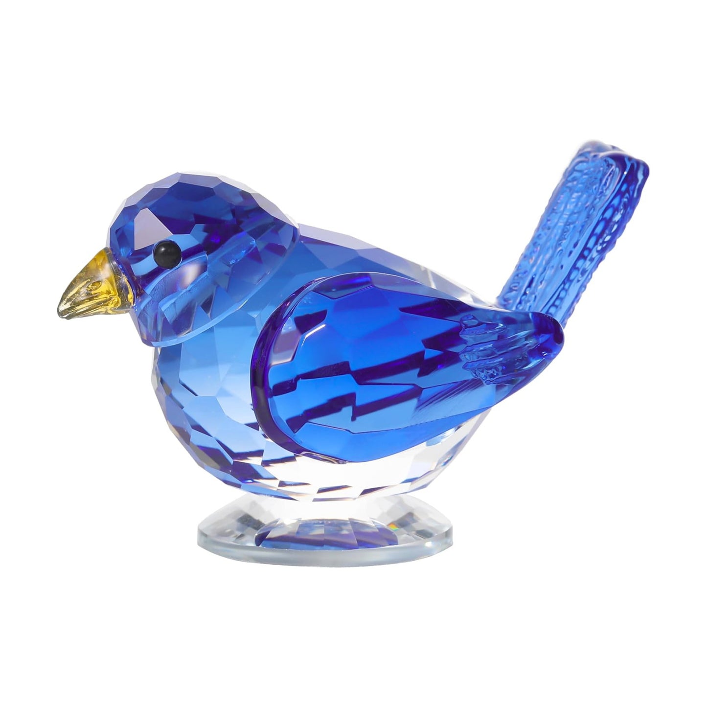Handmade Glass Animals Figurines Crystal Office Desk Table Home Decor / Blue