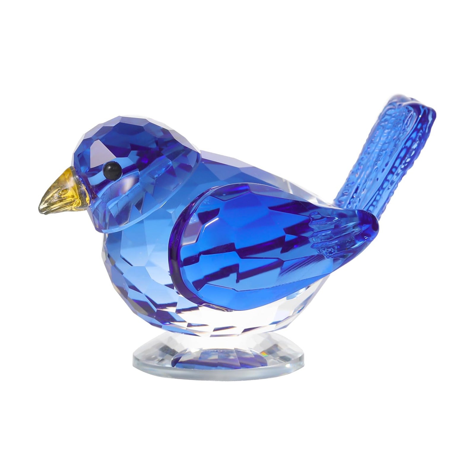 Handmade Glass Animals Figurines Crystal Office Desk Table Home Decor / Blue
