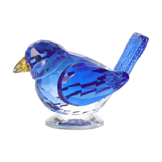 Handmade Glass Animals Figurines Crystal Office Desk Table Home Decor / Blue
