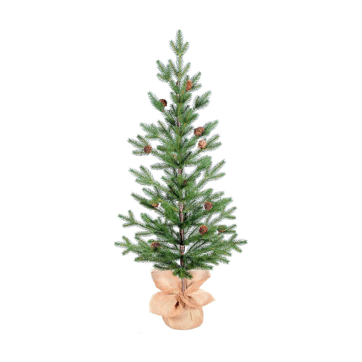 Treepool 3FT Tabletop Artificial Christmas Tree, 209 PE Tips, Unlit, Office