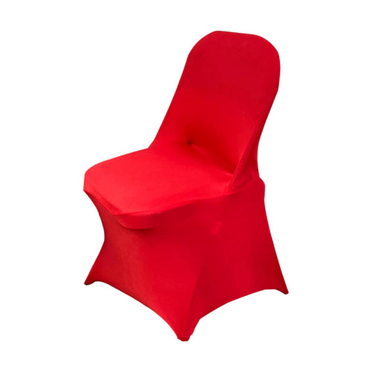 HAINARverS Folding Chair Covers for Wedding, 10pcs Red