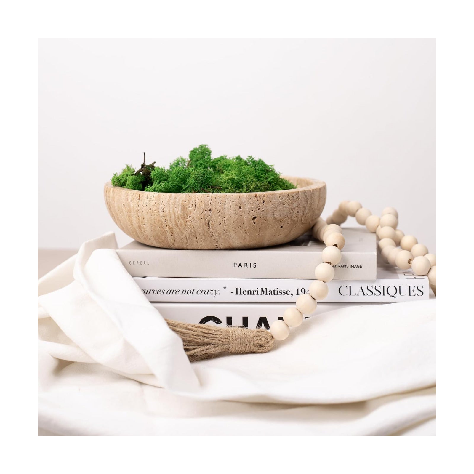 Travertine Decorative Bowls / Natural