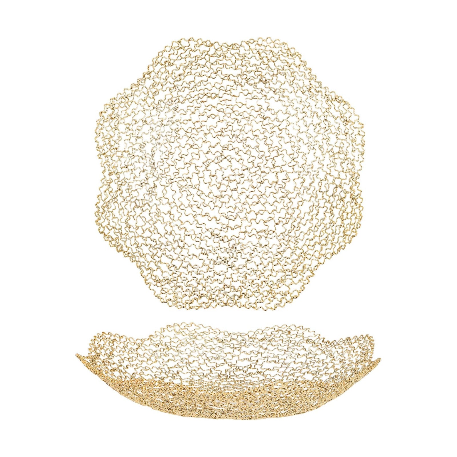 Vegetable Fruit Bowl Basket / Normal / Gold