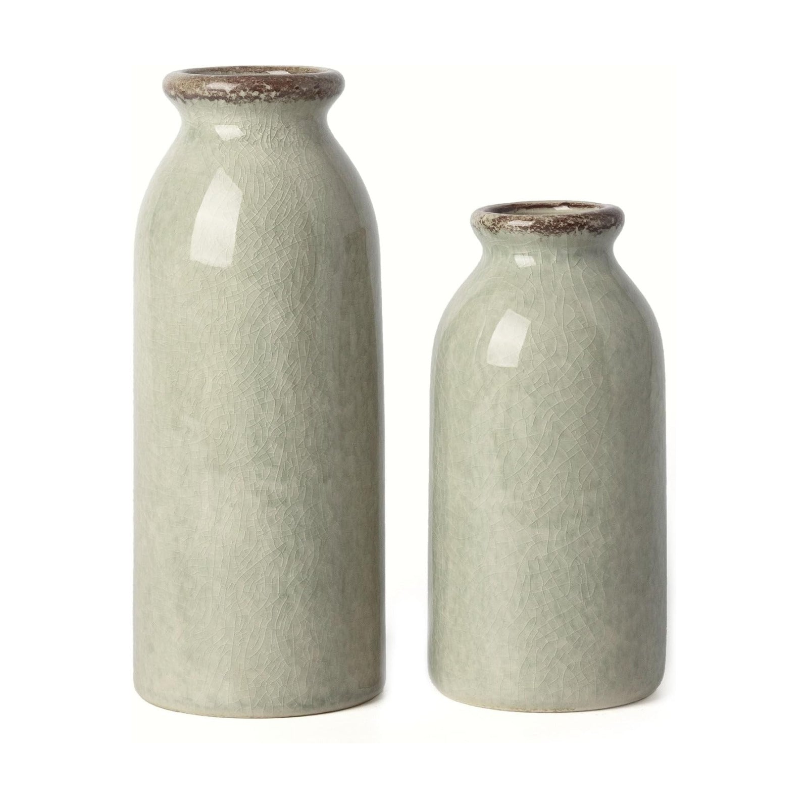Ceramic Vases Home Decor / Green / Set of 2