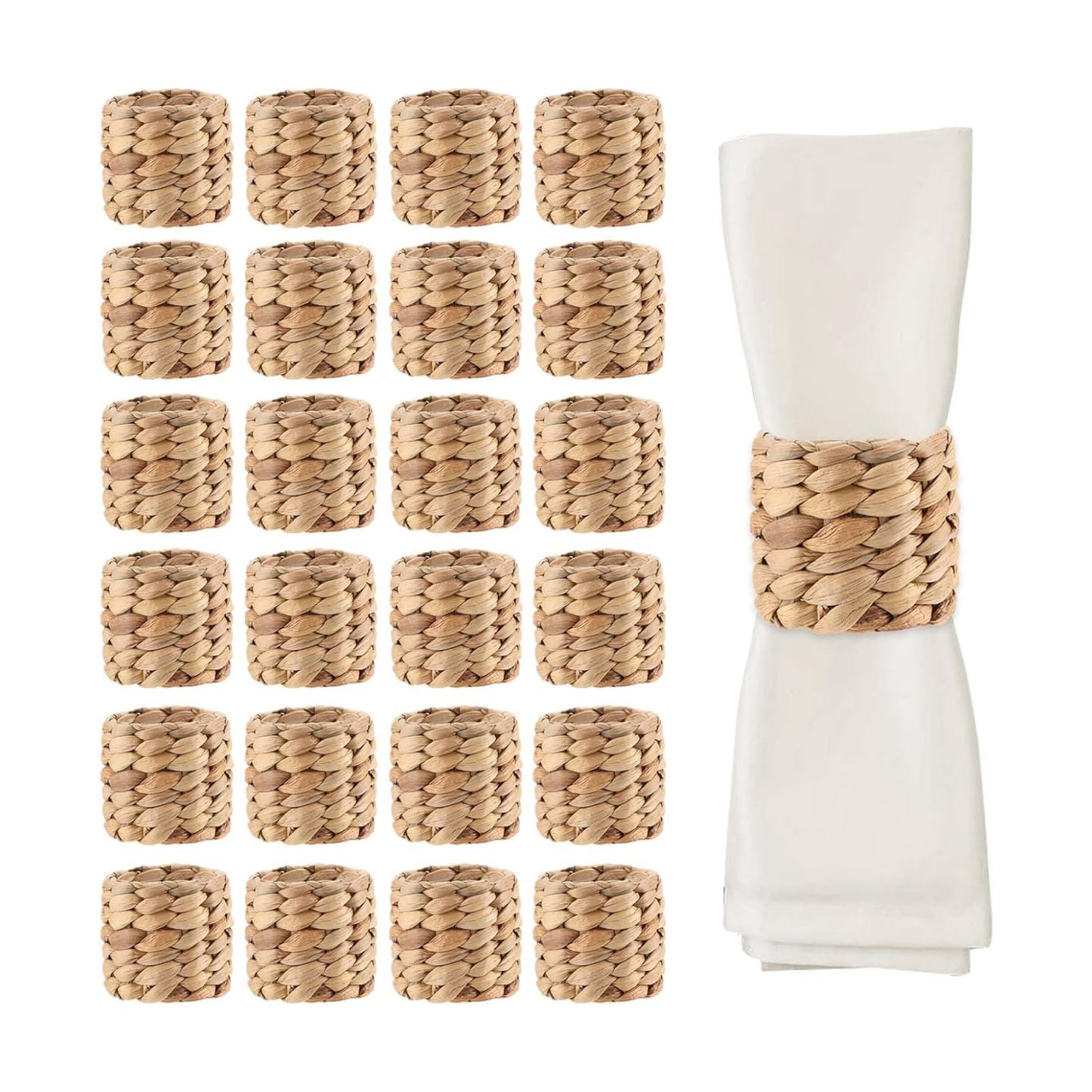 Round Woven Napkin Ring / 1.96 x 1.96 / Set of 25
