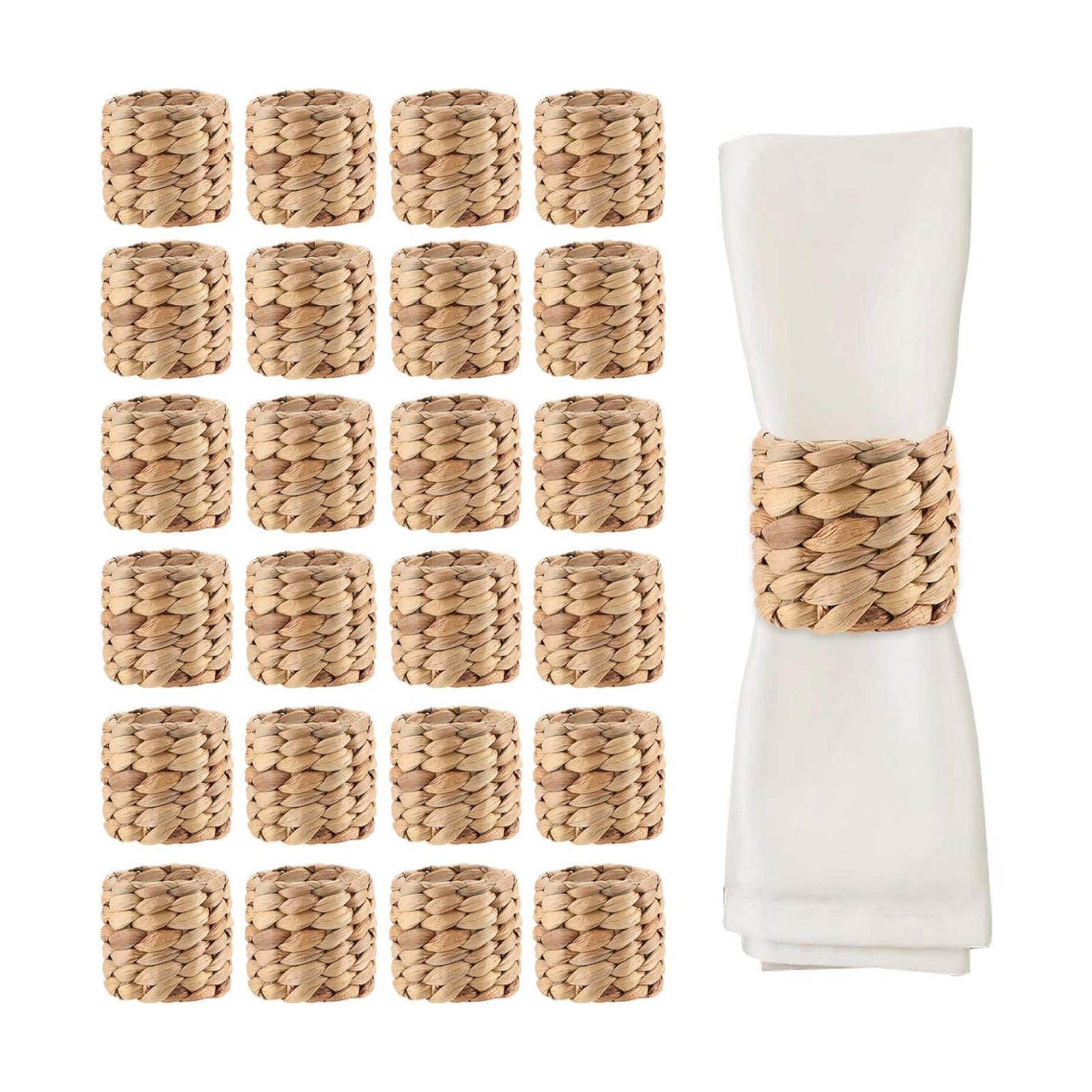 Round Woven Napkin Ring / 1.96 x 1.96 / Set of 25