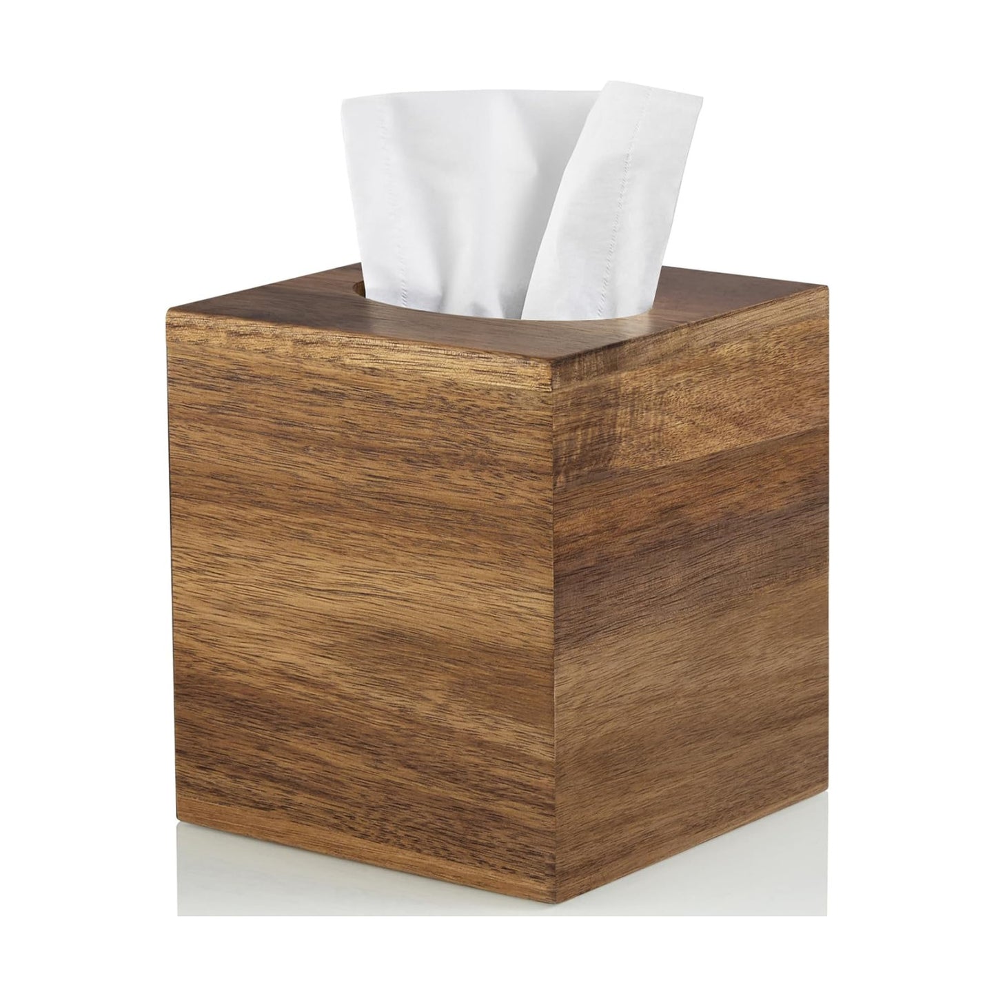 Tissue Box Cover / Square / Acacia Wood