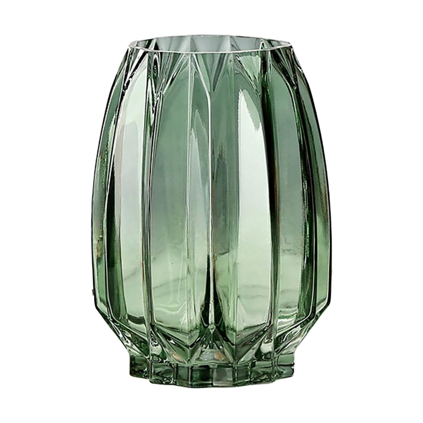 Tall/Short Glass Vase / Green / 7.87inch